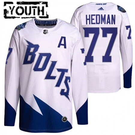 Lapsille NHL Tampa Bay Lightning Pelipaita Victor Hedman 77 Adidas 2022 Stadium Series Authentic